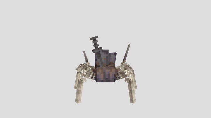 Skeleton spider 3D Model
