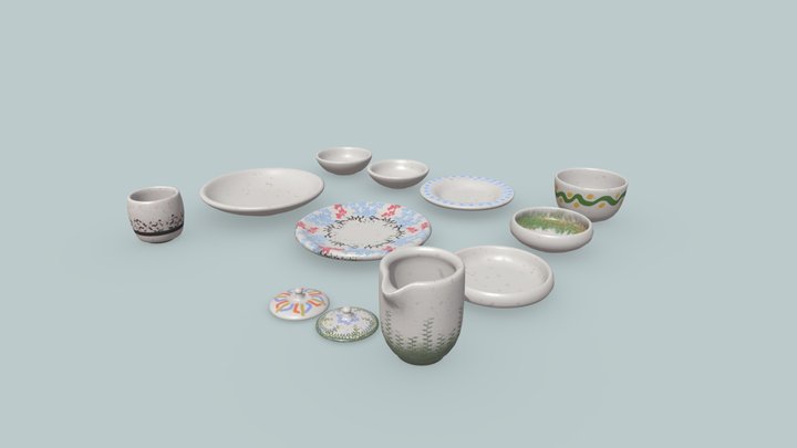 Crockery 3D Model