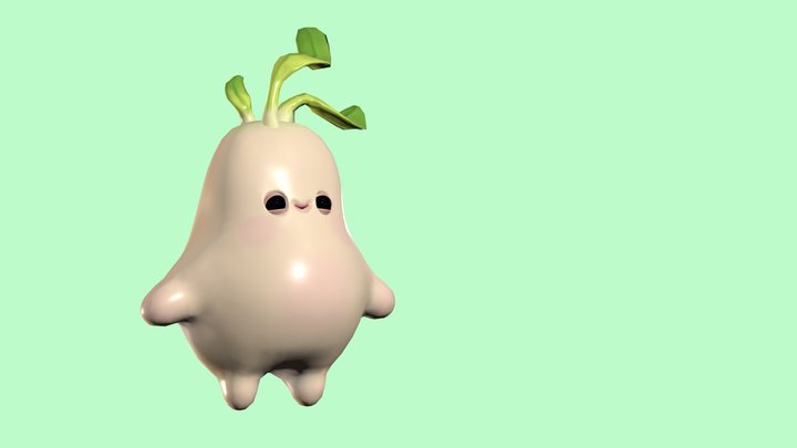 Raddi the Radish 3D Model