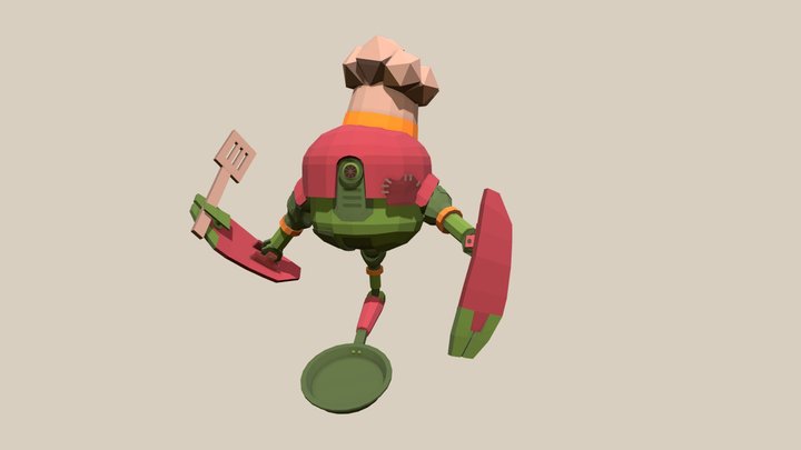 Robot cook 3D Model