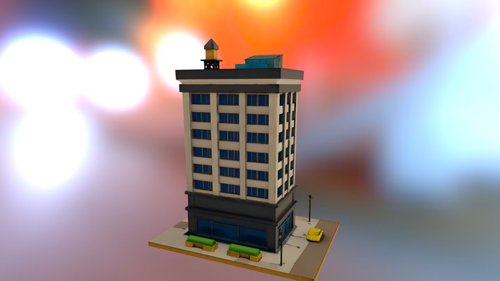 Modern Building Free 3D Model – Kostenloses 3D-Modell STL