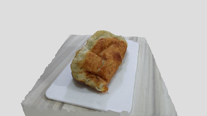 虎尾李記 炸蛋蔥油餅 3D Model
