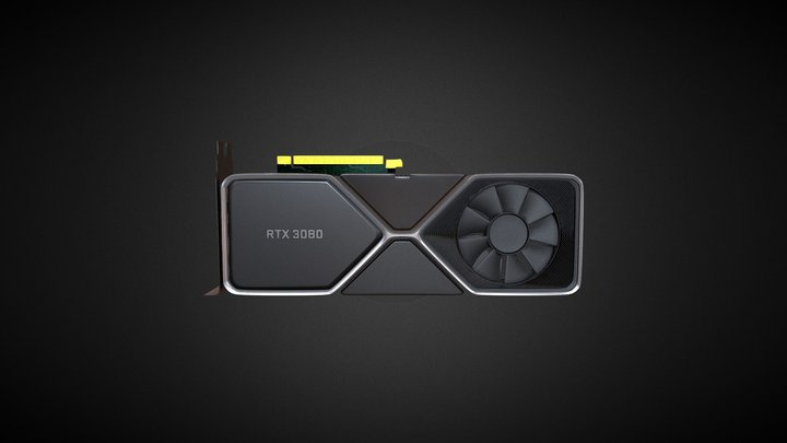 Nvidia Geforce RTX 3080 3D Model