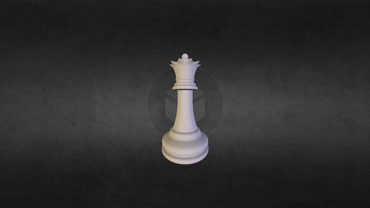 Chess piece - Queen 3D Model