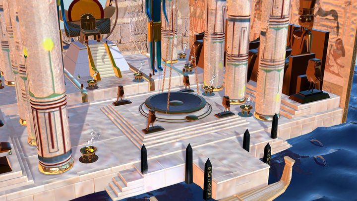 Caterine Martinez Escenario Templo 3D Model