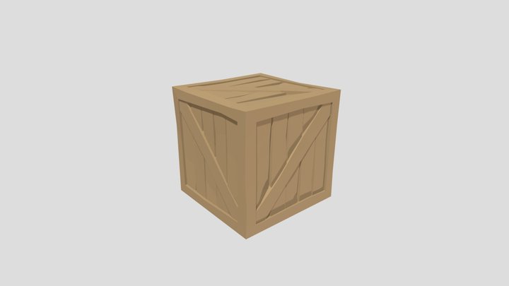 Crates - LowPoly - 3D Model