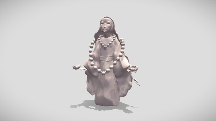 Maria Statue Sculpt 3D Model