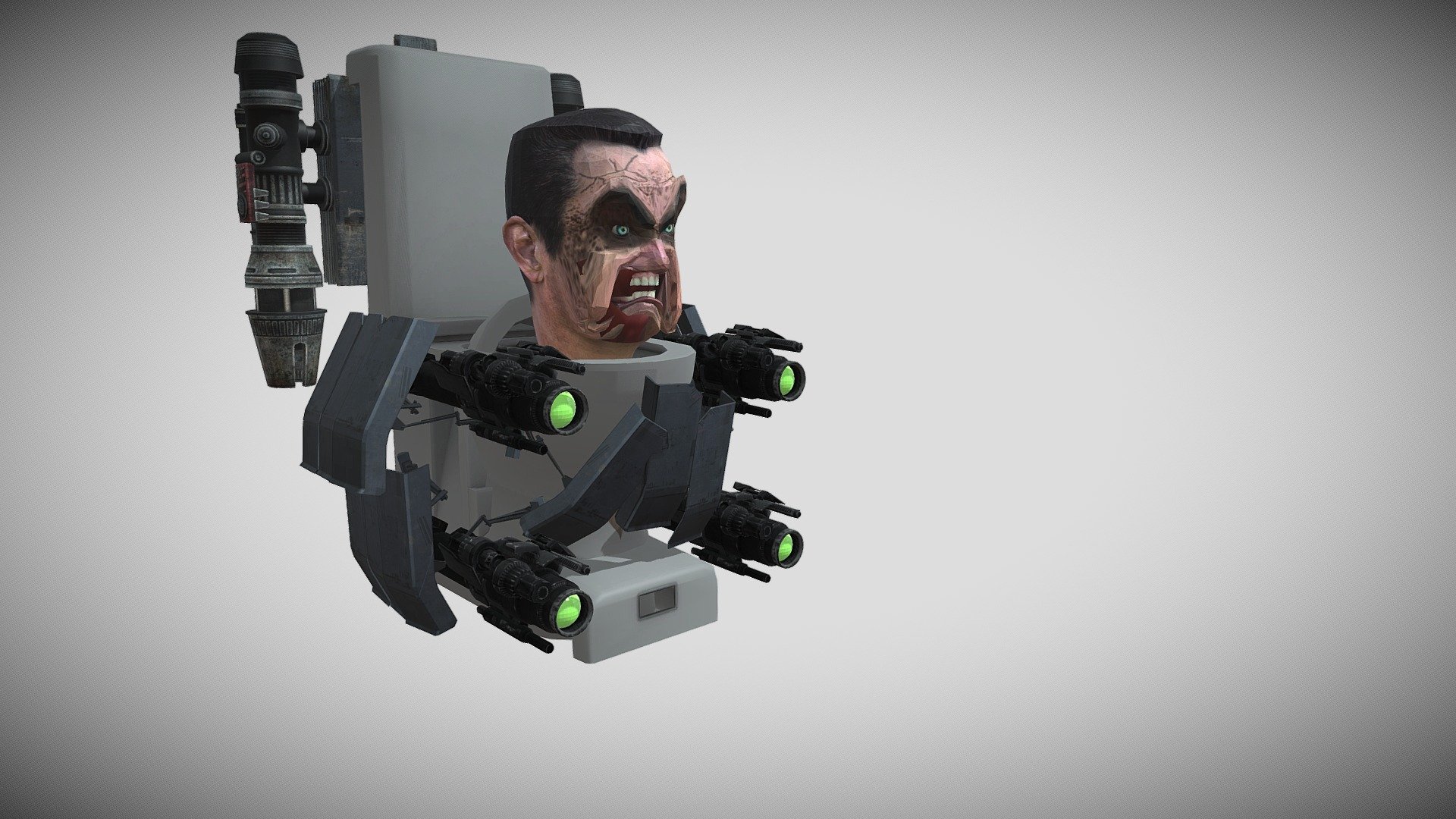 Gman Broken - Download Free 3D model by Toilet (@ToiletFax) [1e9bcba ...