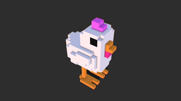 Chicken Crossy Road 3D Model