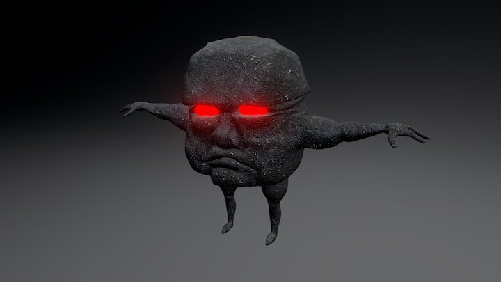 Olmec Guardian Head 3D Model