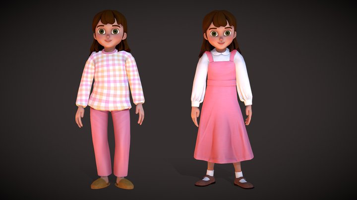 Arabi Girl 3D Model