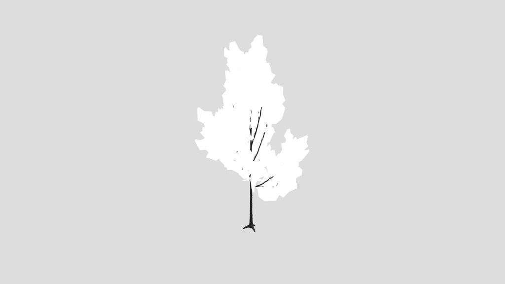 Flowered Tree Low Poly Animated