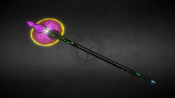 Dragon Laser Axe (Texturing Challenge) 3D Model