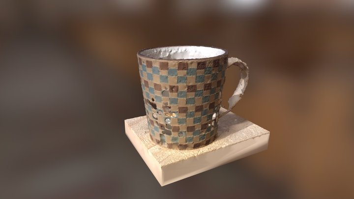 Damaged Coffee Cup 3D Model