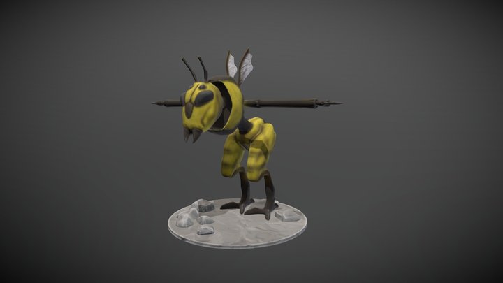 Worker Wasp 3D Model