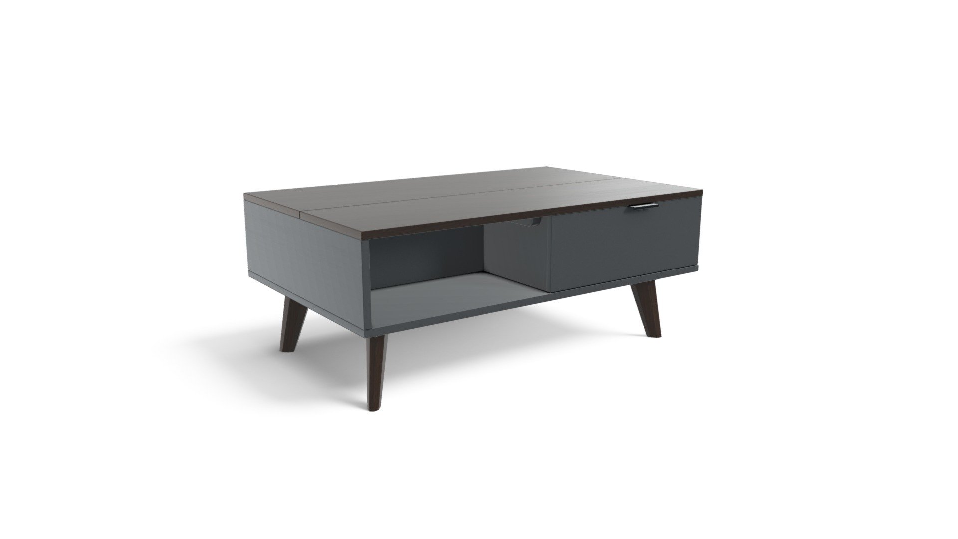 Aveiro Coffee Table, Dark Stain Oak and Grey