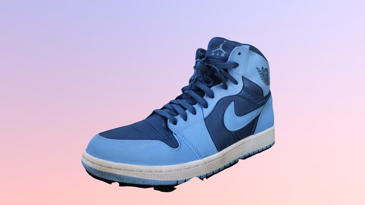 Nike Air Jordan 1 low poly 3D Model