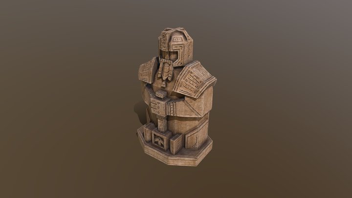 Statue of a dwarf 3D Model