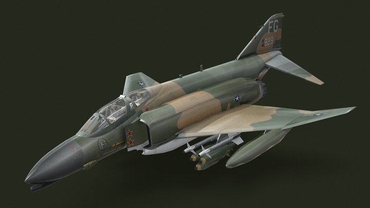 McDonnell Douglas F-4 Phantom II 3D Model