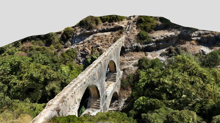 Venetian Aqueduct in Karidaki 3D Model
