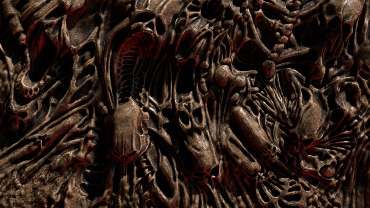 Doom Skull Wall (score screen) 3D Model