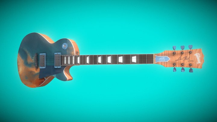 Gibson Les Paul custom beach vibes 3D Model