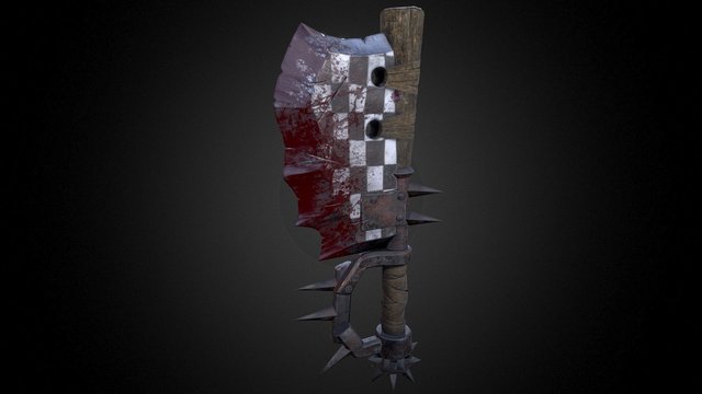 Warhammer Axe 3D Model