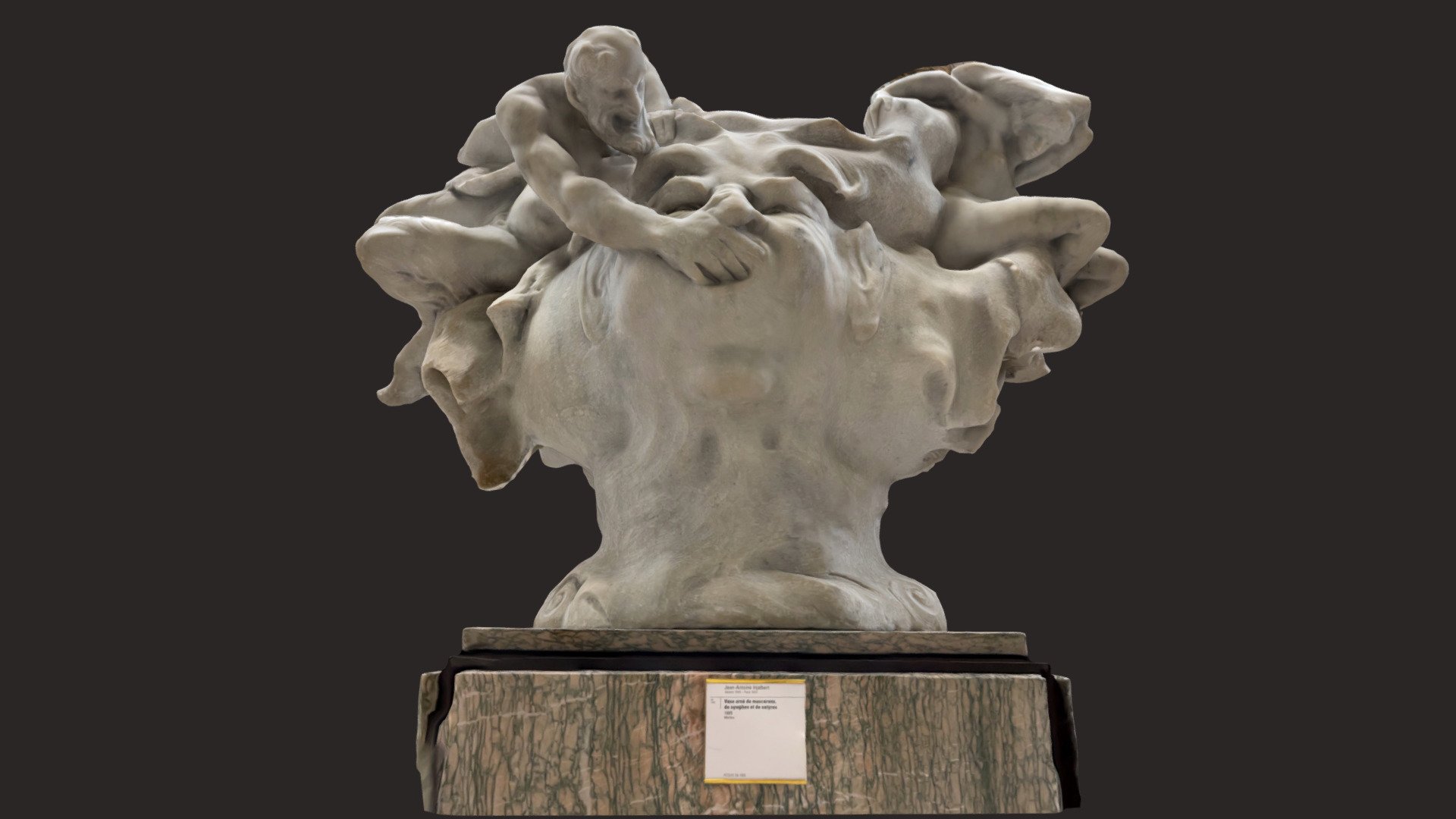 Vase orné de mascarons, de nymphes et de satyres - Download Free 3D ...