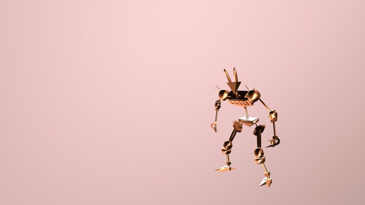 Jumping Down 3D Model