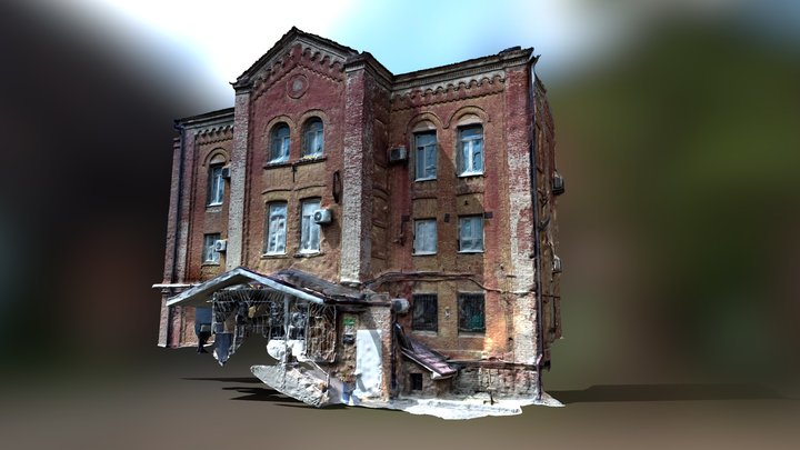 Churilin's brewery building in Rosotov-on-Don 3D Model