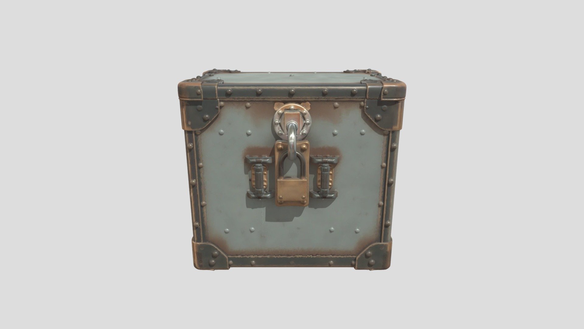 Old Box with lock - 3D model by Mid-Coast_Animations [1ea78d8] - Sketchfab