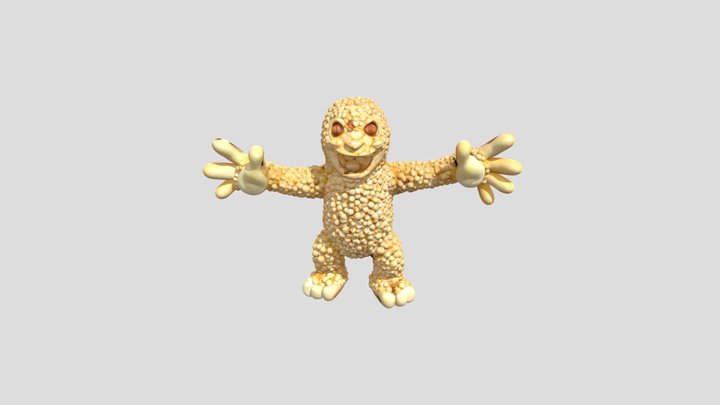 Rice Krispie Treat Monster 3D Model