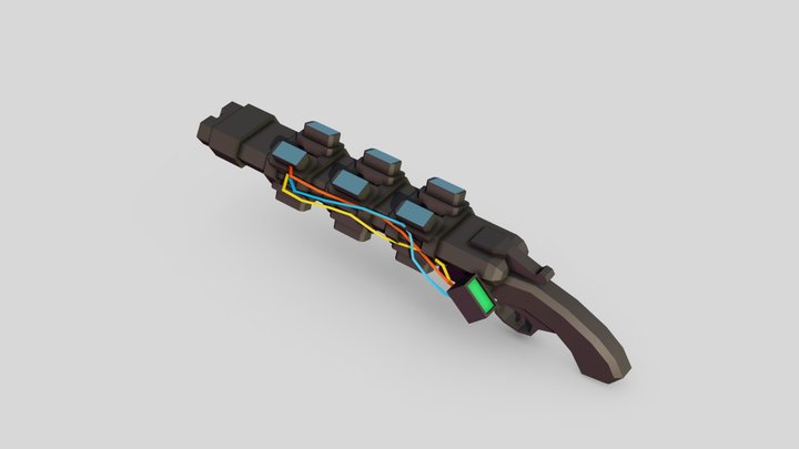 Asset Weapon scifi Shotgun Blunderbuss
