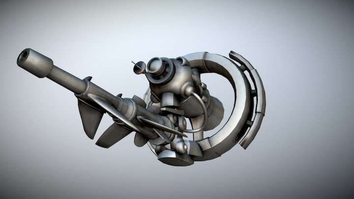 Drone used in Virtual Reality 3D Model