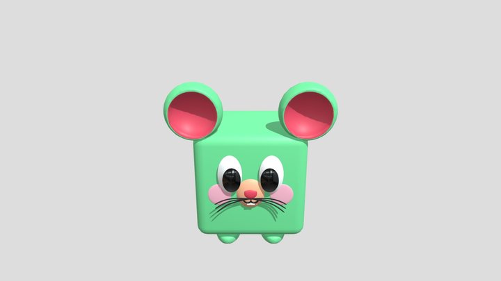 Mouse Green Cube