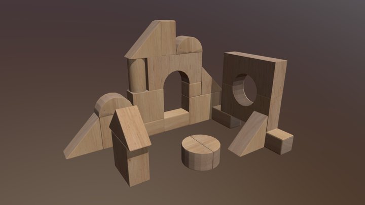 Building Blocks - Set 01 3D Model