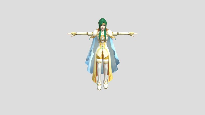 Wii - Fire Emblem Radiant Dawn - Elincia Queen 3D Model