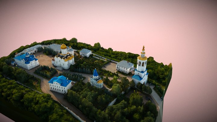 Успенский Зилантов женский монастырь. Казань 3D Model