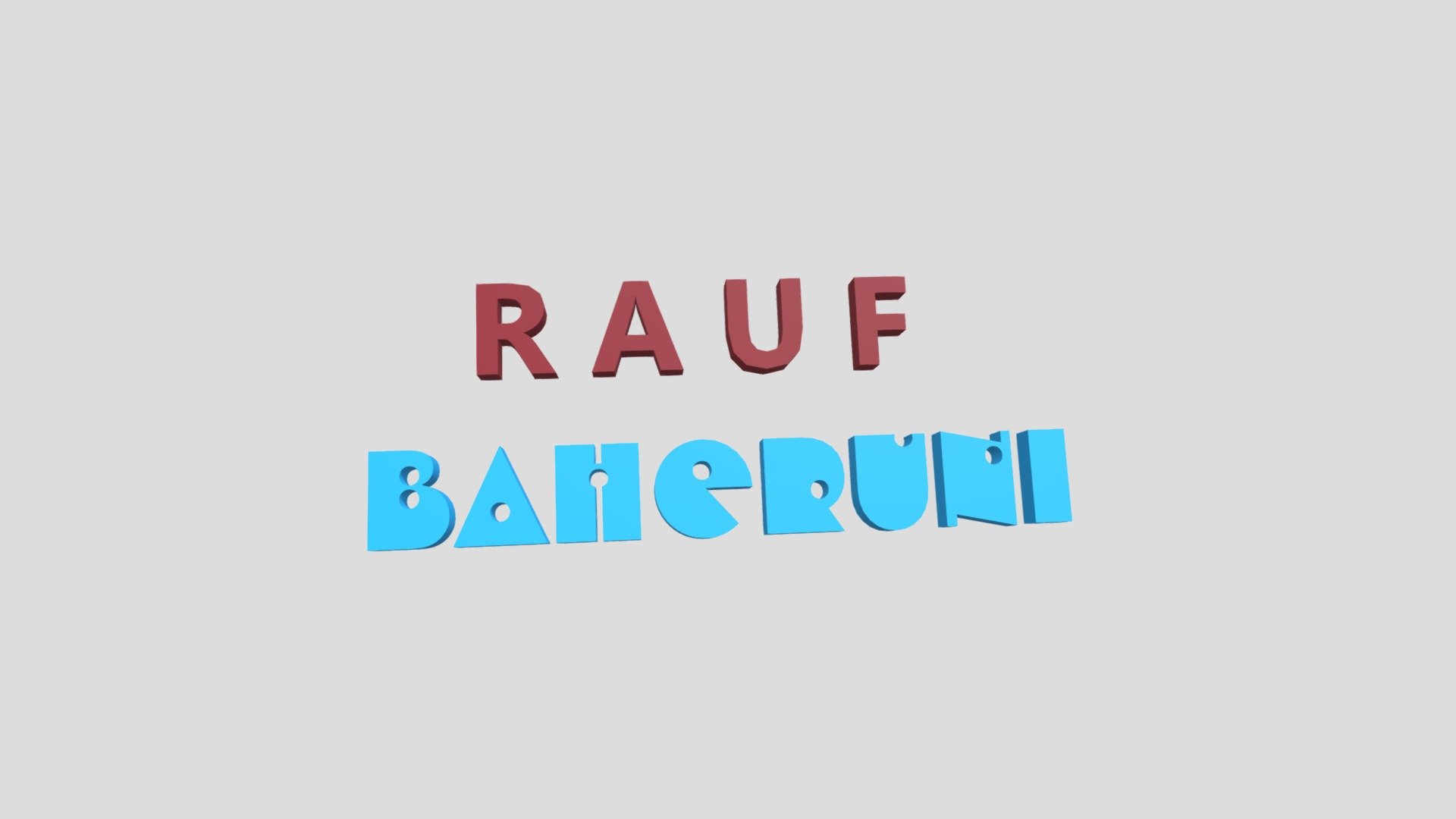 Rauf 3d Name