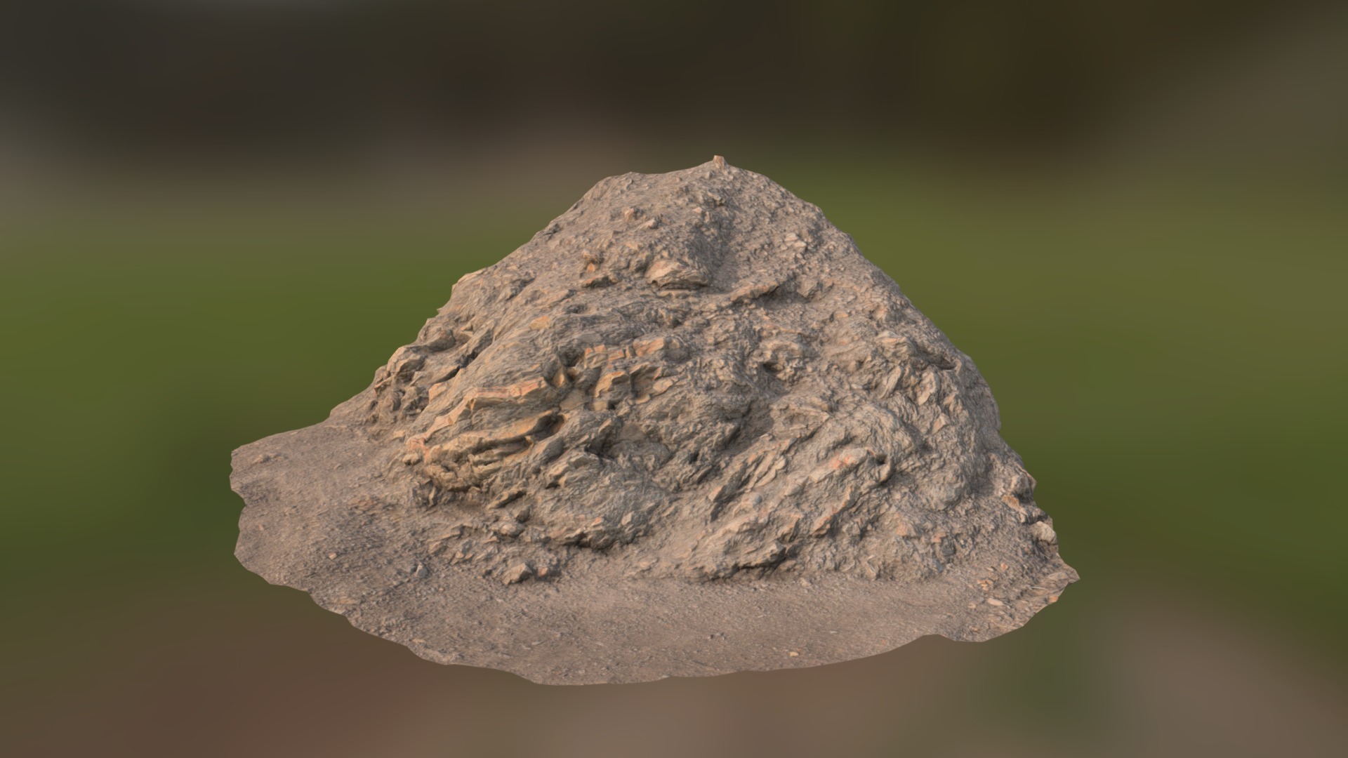 3D model Beach Cliff Rock Grey Mid Poly - This is a 3D model of the Beach Cliff Rock Grey Mid Poly. The 3D model is about a rock with a dark background.