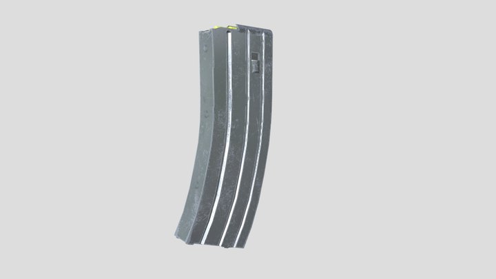 30 rounds 5.56mm STANAG MAG 3D Model