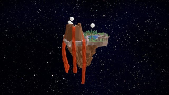 Island Lowpoly 3D Model