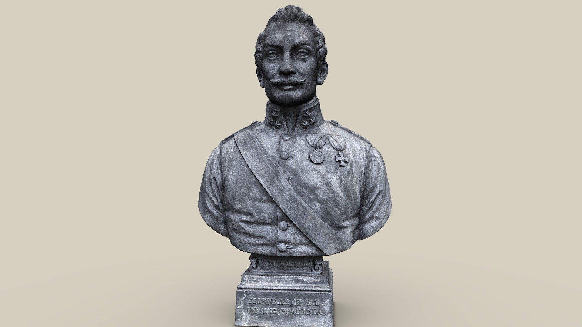 Büste Wagner — Sketchfab embed 3D viewer