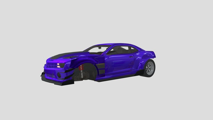 Custom Widebody Chevrolet Camaro WIP 3D Model