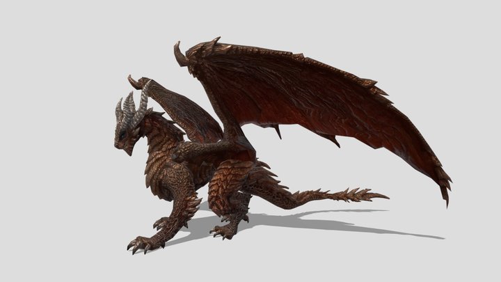 Oroboros Dragon - Smooth 3D Model