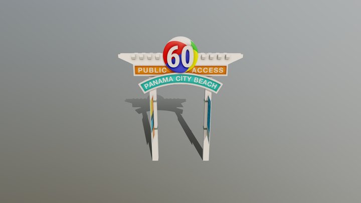 Panama Beach-Perpendicular 3D Model