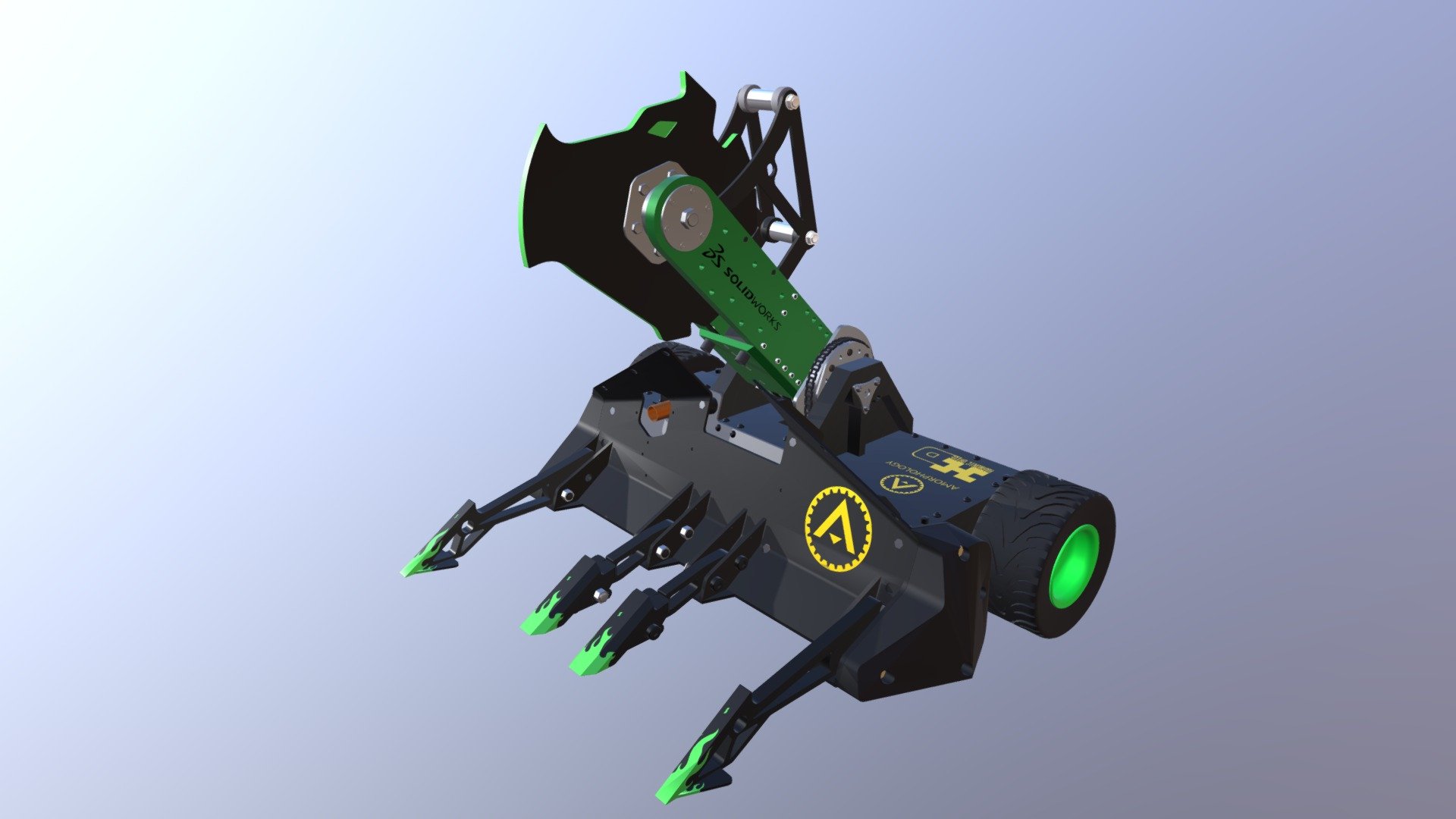 SawBlaze 2021 - Battlebots - Download Free 3D Model By TzHaar-Ket ...