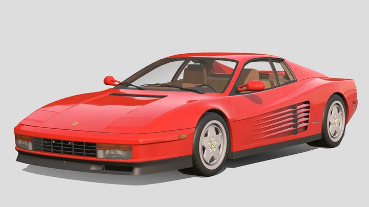 1988 Ferrari Testarossa – Modèle 3D gratuit STL
