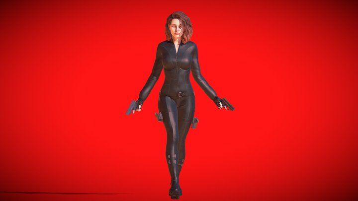 Black Widow 3D Model