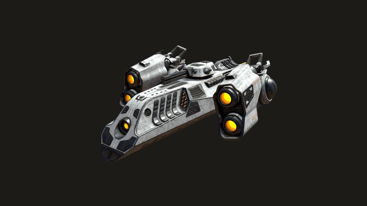 Space Ship WG-02 3D Model